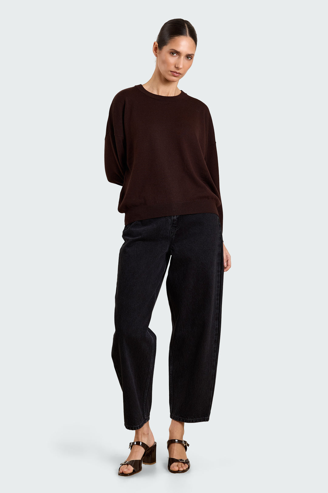 Stephanie Basic Knit Brown