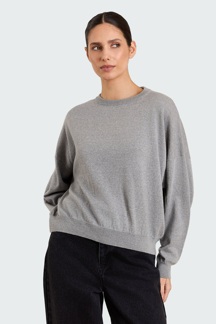 Stephanie Basic Knit Grey
