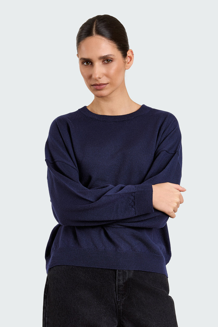 Stephanie Basic Knit Midnight