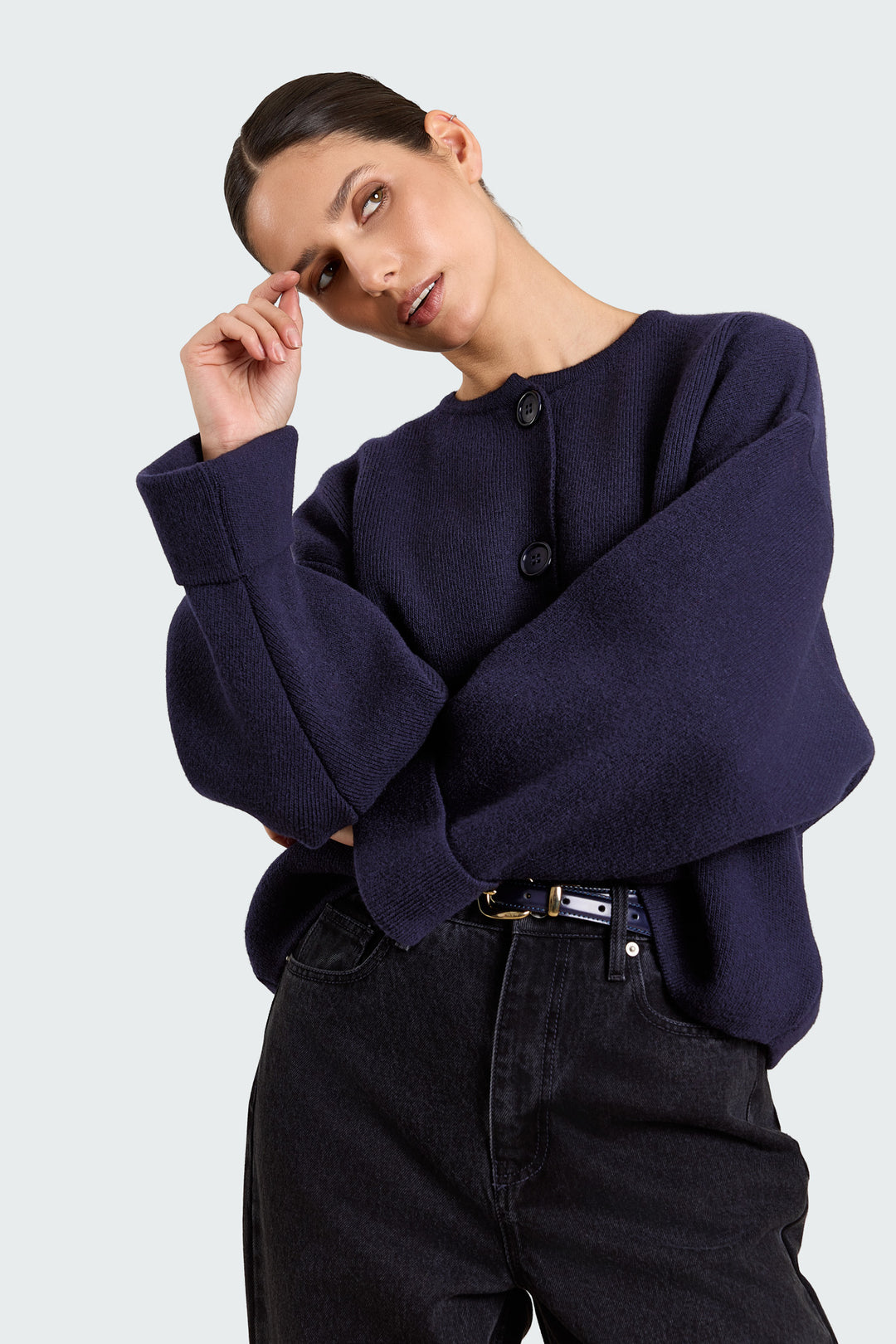 Pippa Wool Blend Navy