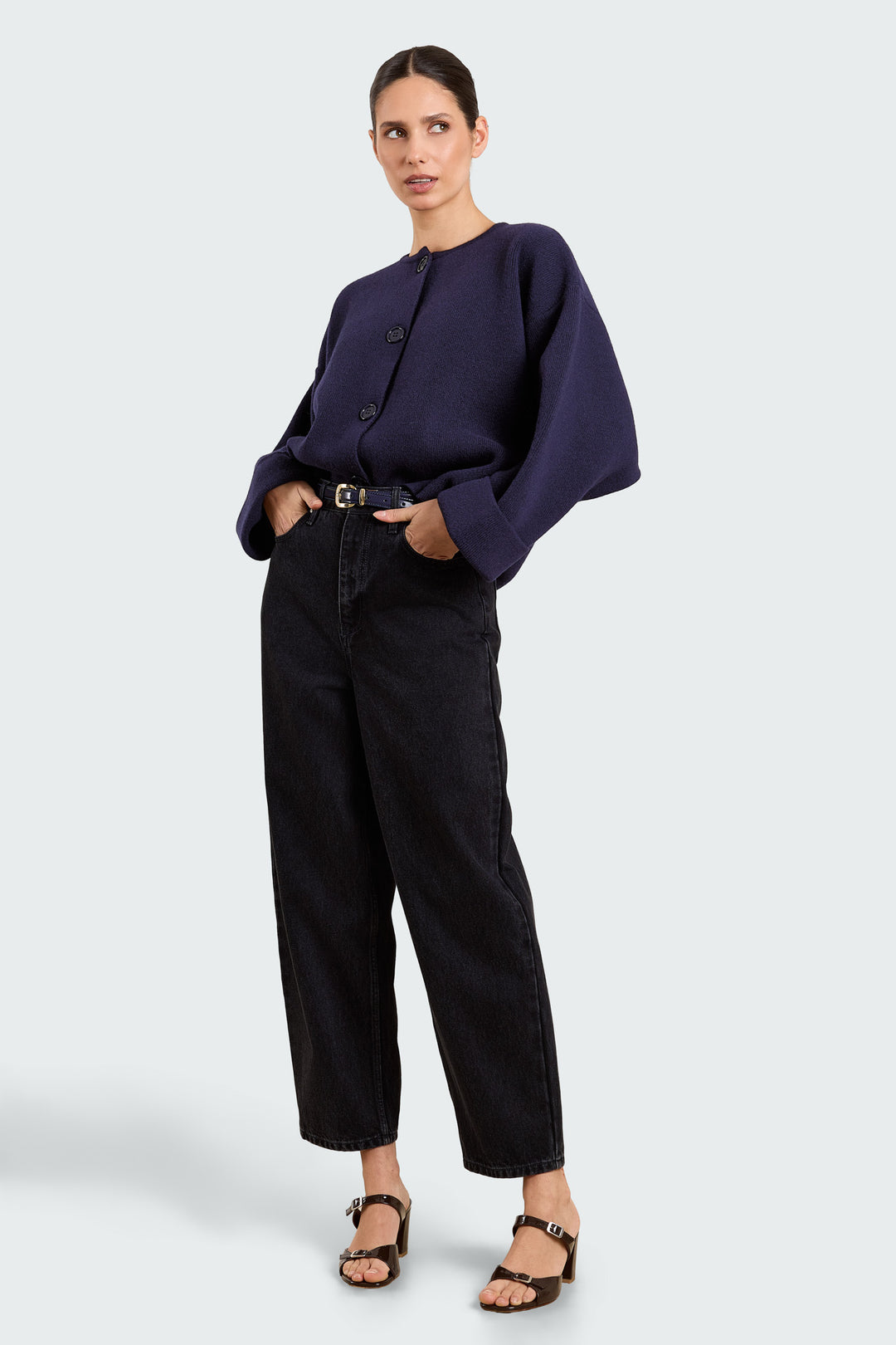 Pippa Wool Blend Navy