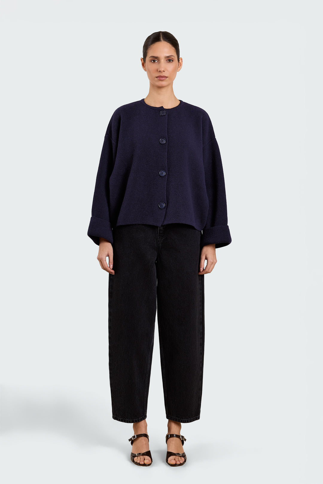 Pippa Wool Blend Navy