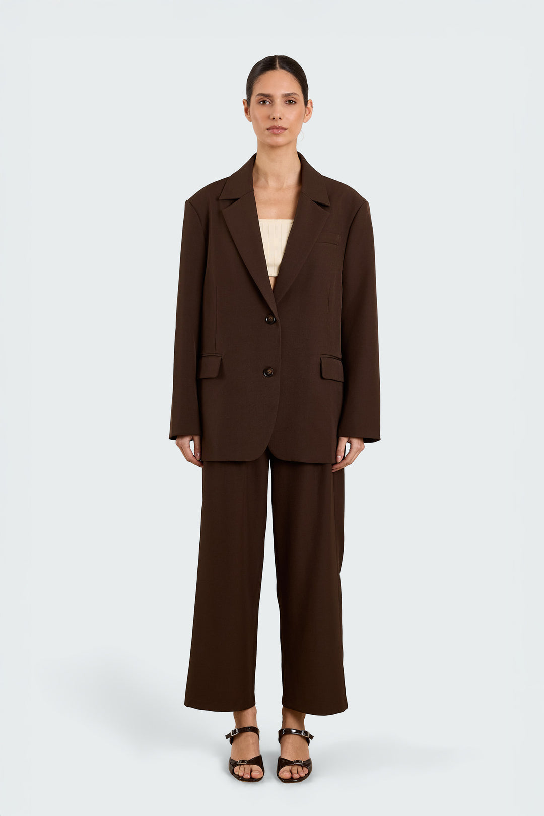 Fanny Uni Suiting Brown