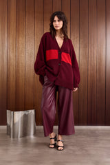 Mouchie Wool Blend Burgundy/Red
