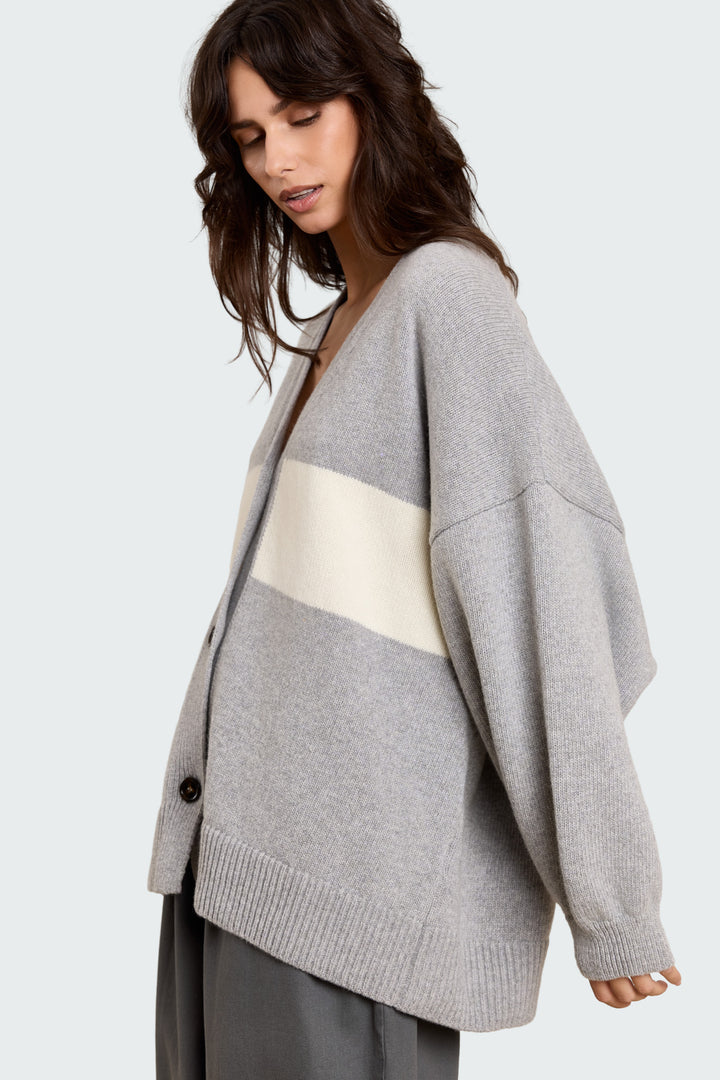 Mouchie Wool Blend Grey/Cream