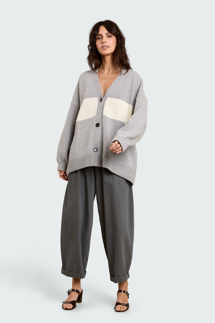 Mouchie Wool Blend Grey/Cream