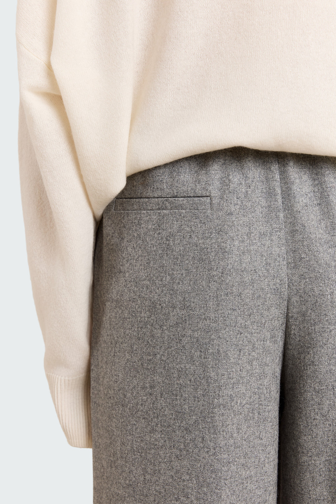 Ingrid Wool Suiting Grey Melange