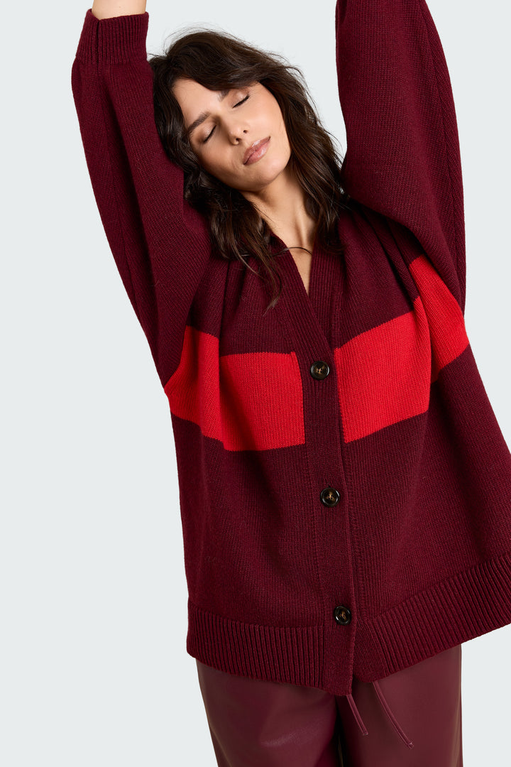 Mouchie Wool Blend Burgundy/Red