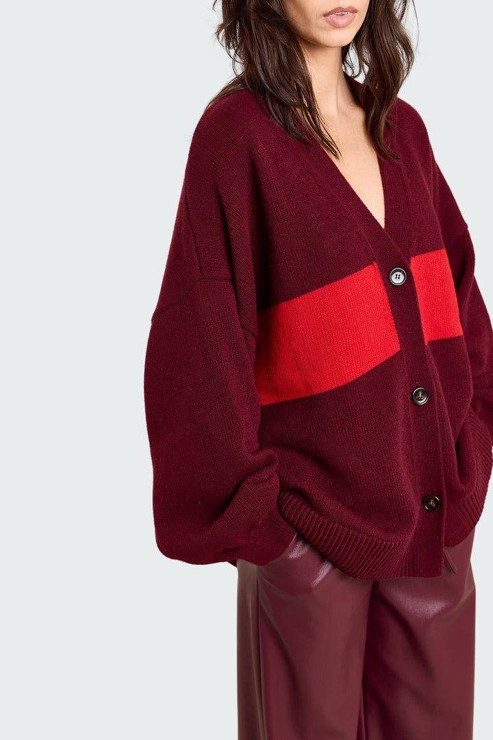 Mouchie Wool Blend Burgundy/Red