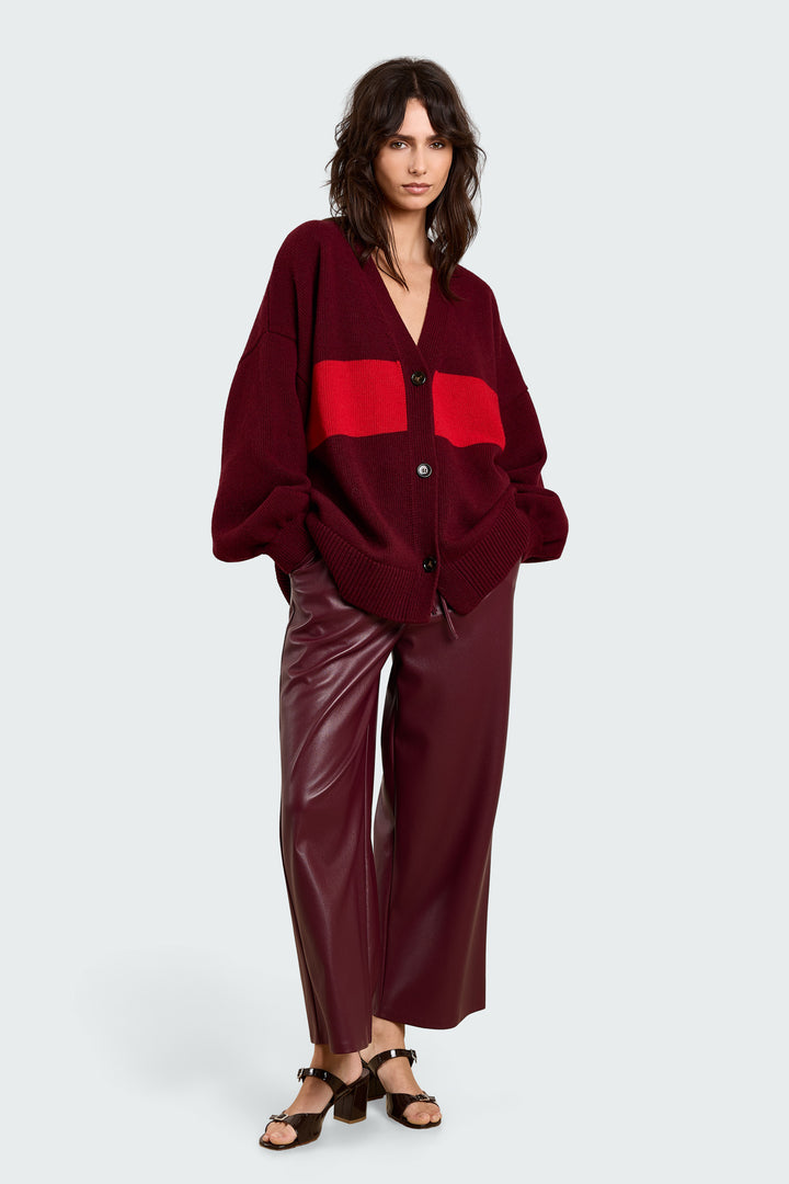 Mouchie Wool Blend Burgundy/Red