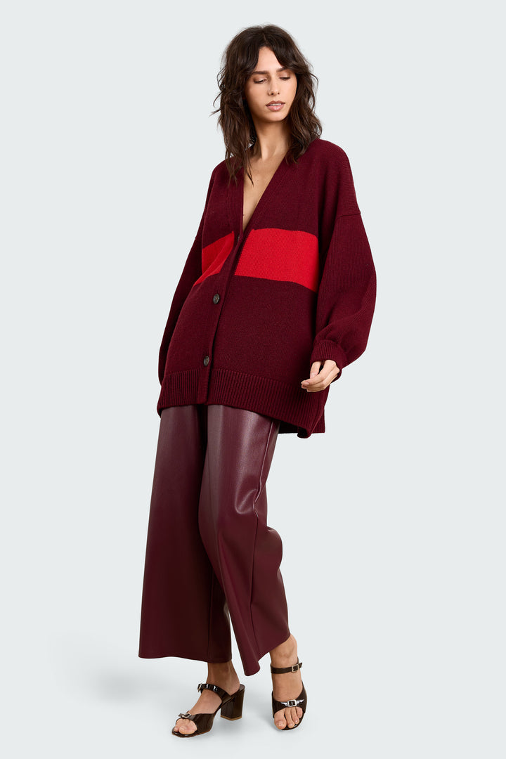Mouchie Wool Blend Burgundy/Red