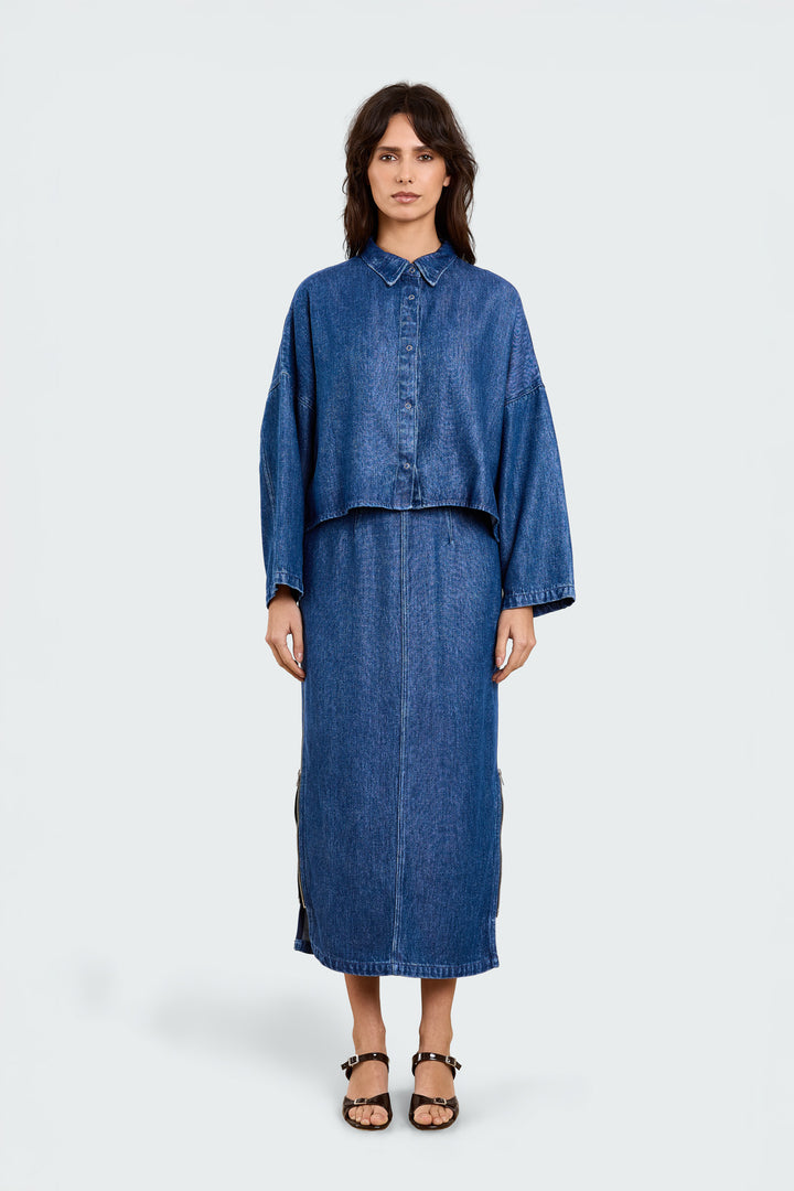 Agnete Light Weight Denim Vintage blue
