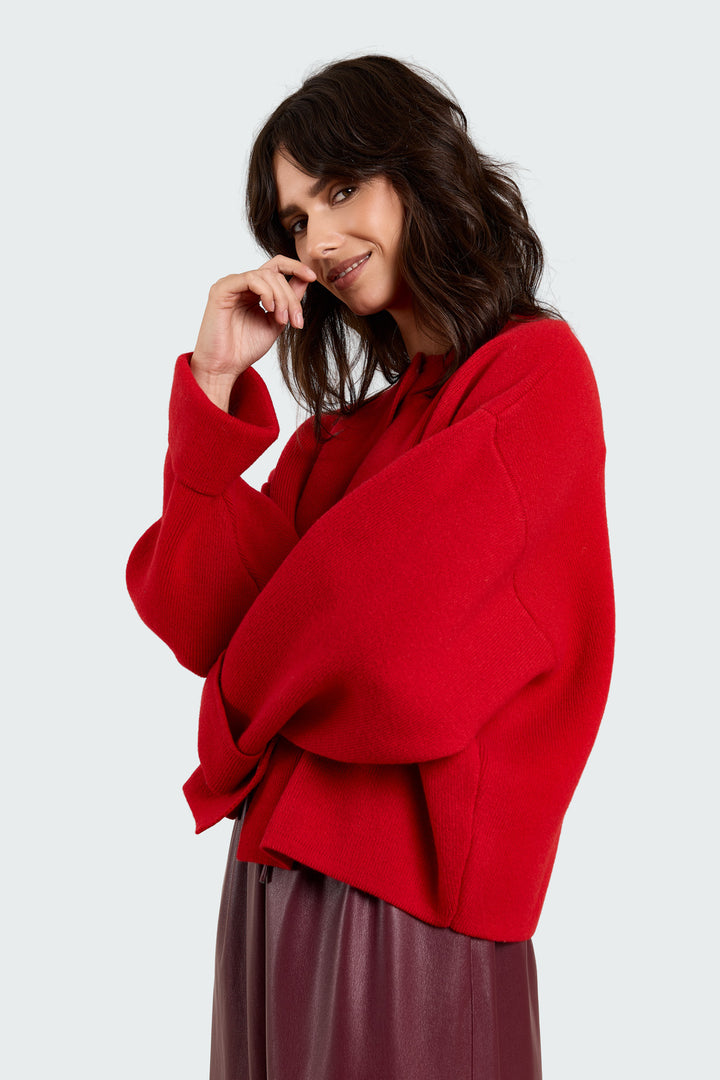 Pippa Wool Blend Red