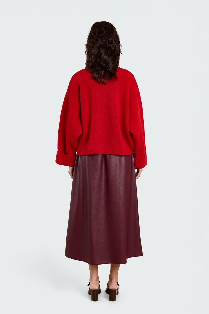 Pippa Wool Blend Red