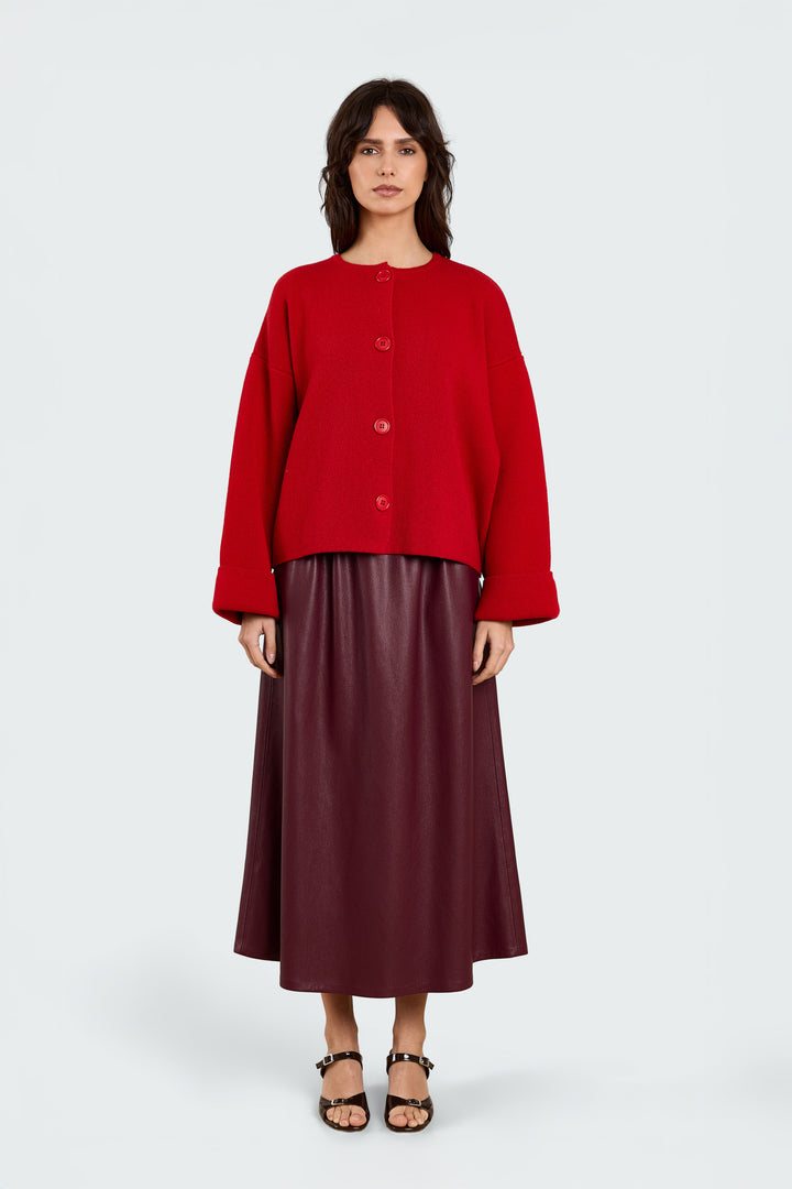 Pippa Wool Blend Red