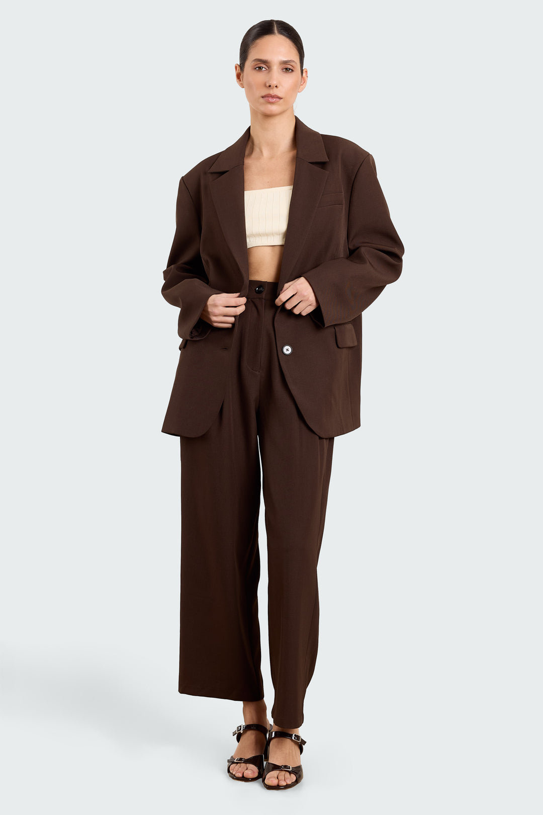 Fanny Uni Suiting Brown