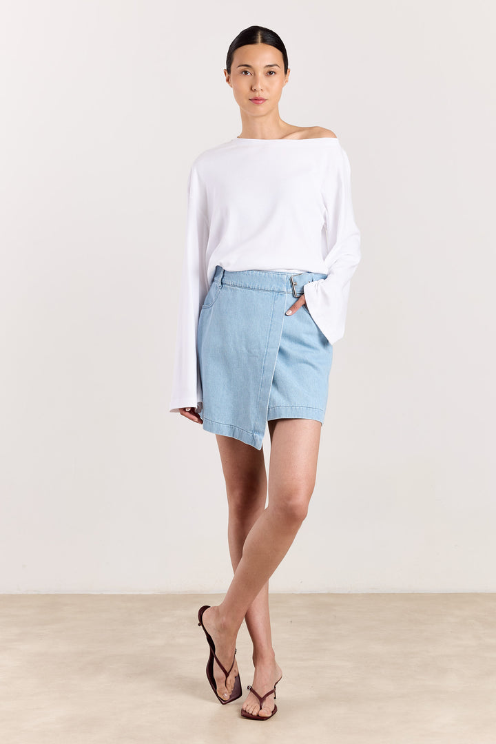 Archie T-shirt Uni Solid White