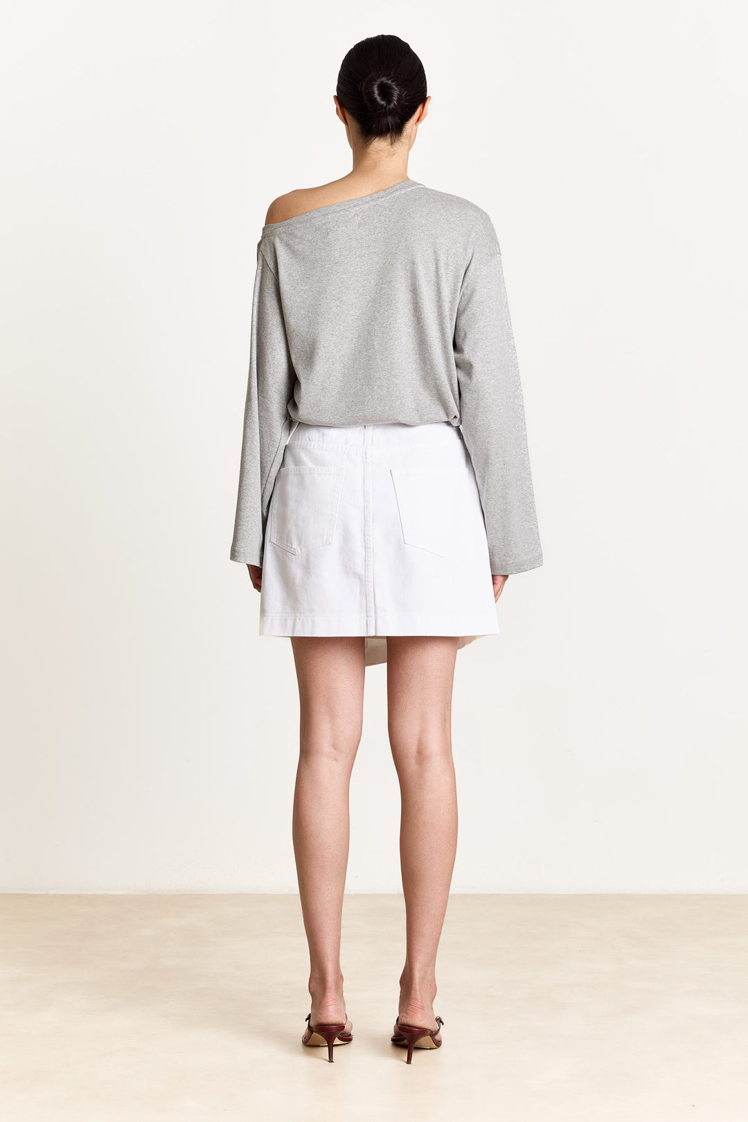 Archie T-shirt Uni Solid Grey Melange