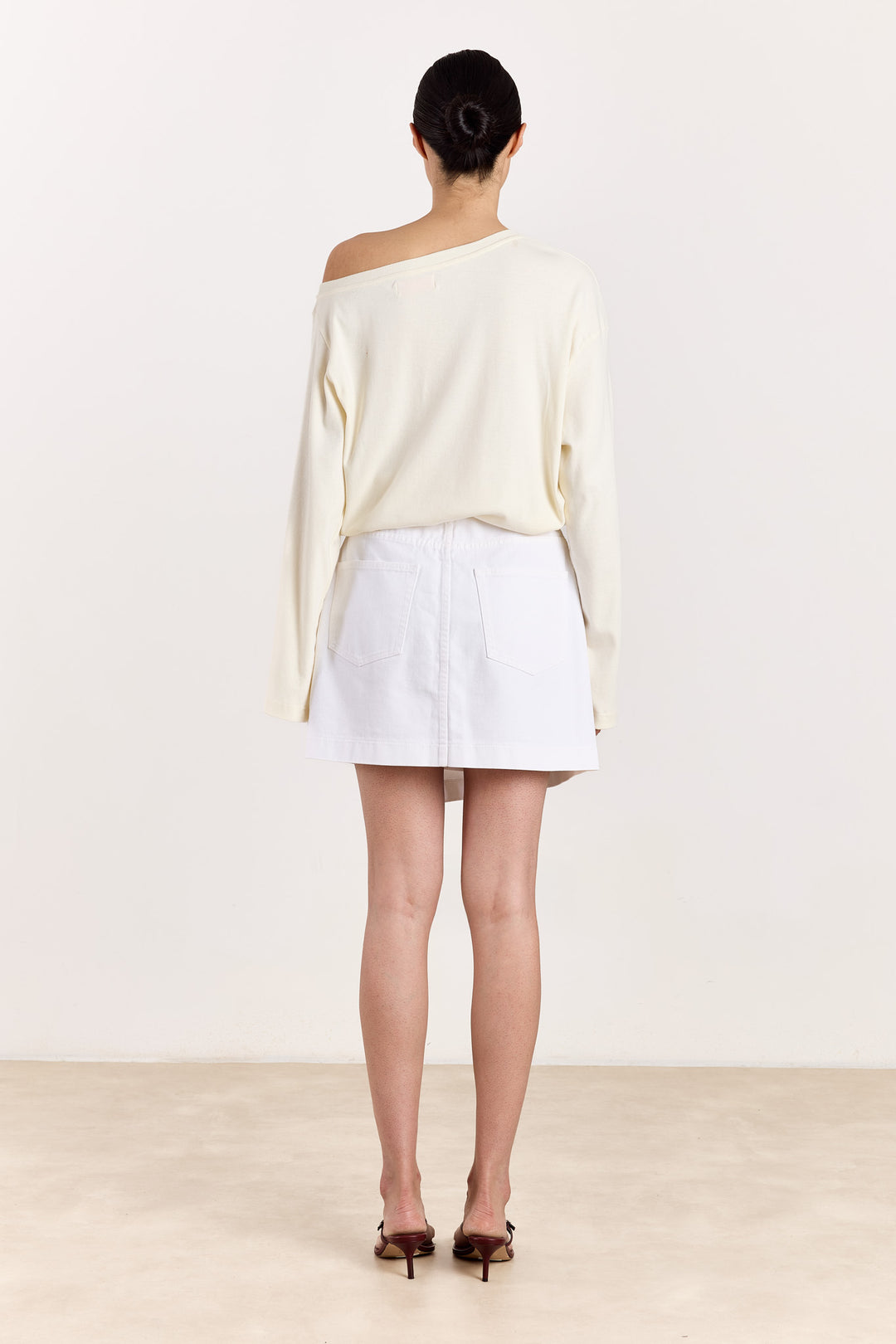 Archie T-shirt Uni Solid Cream