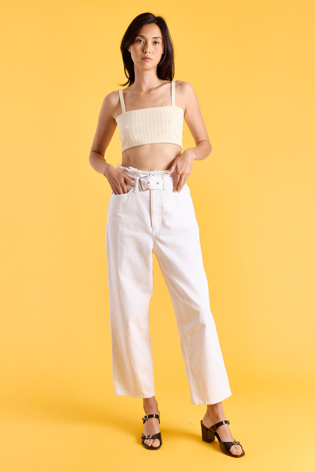 Sandra Jeans White