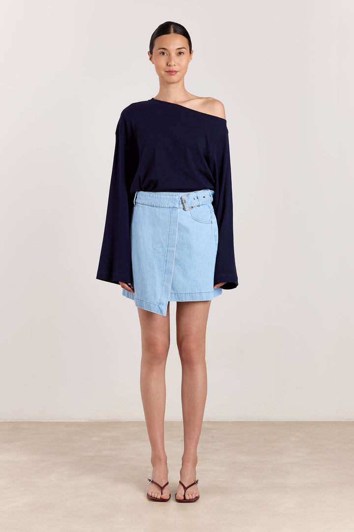 Archie T-shirt Uni Solid Navy