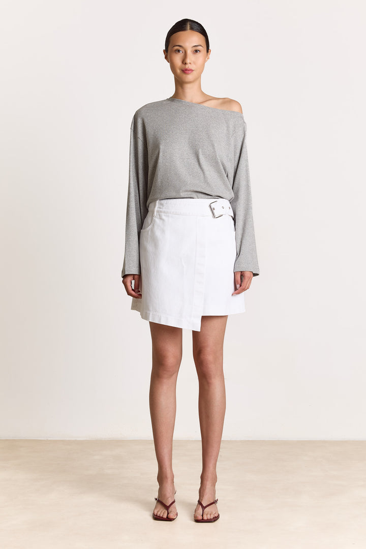 Archie T-shirt Uni Solid Grey Melange