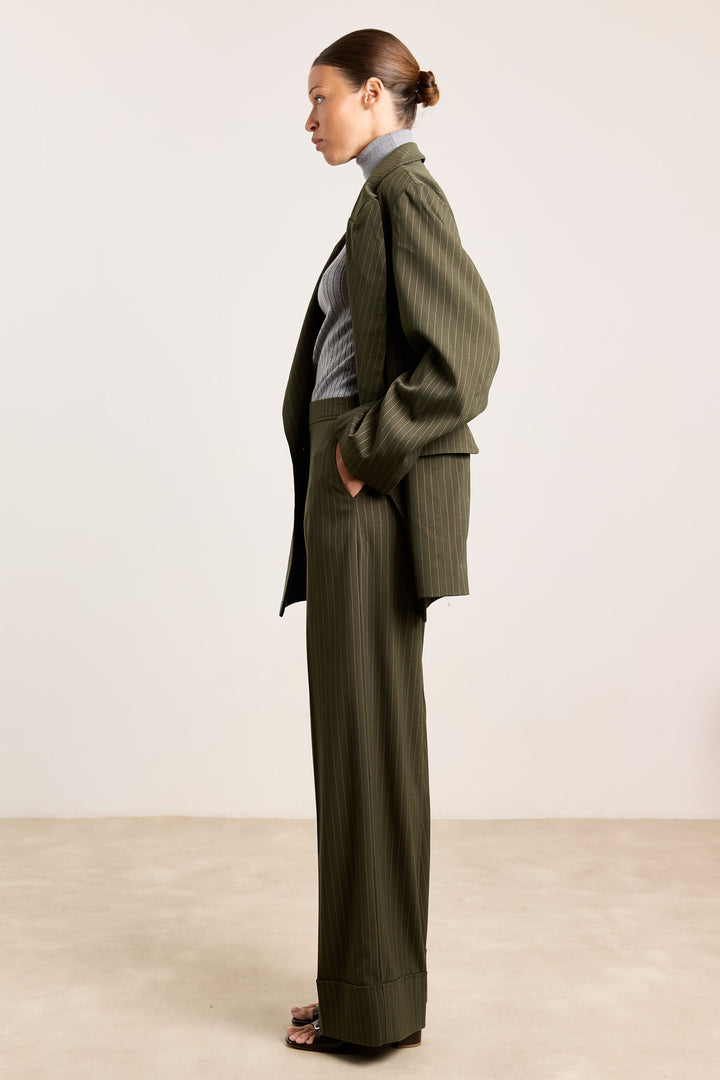 Freddie Suiting Stripes Military