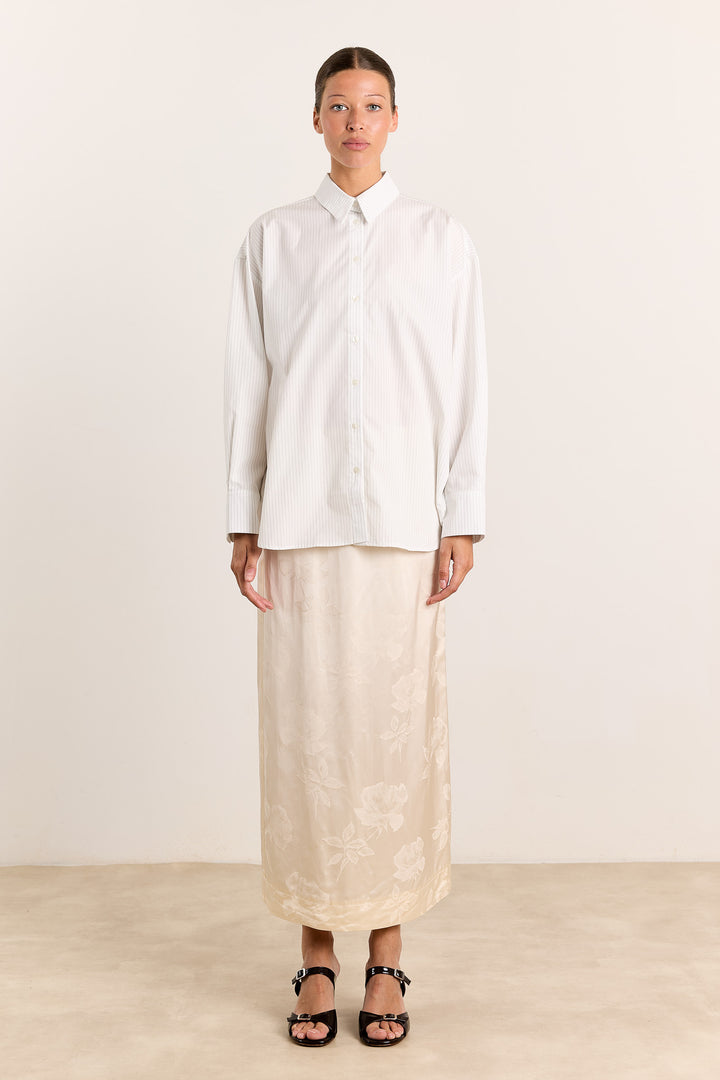 Laura Shirting Stripes Graphite