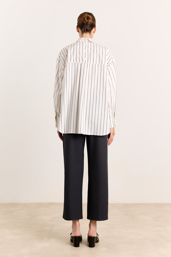 Laura Shirting Stripes Brown