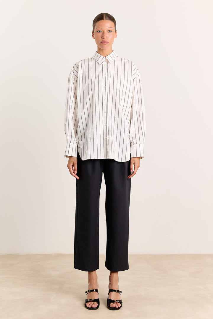 Laura Shirting Stripes Brown