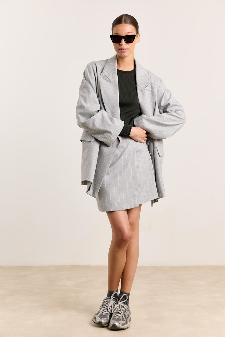 Francine Suiting Stripes Light Grey