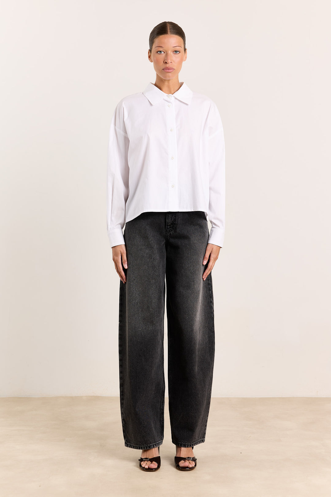 Florence Shirting Uni White