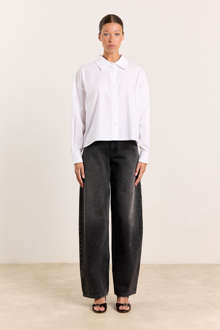 Florence Shirting Uni White