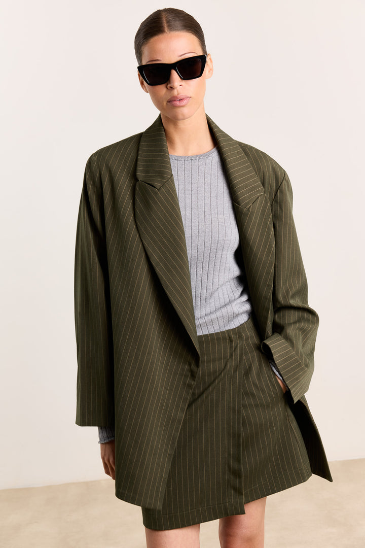 Francine Suiting Stripes Military