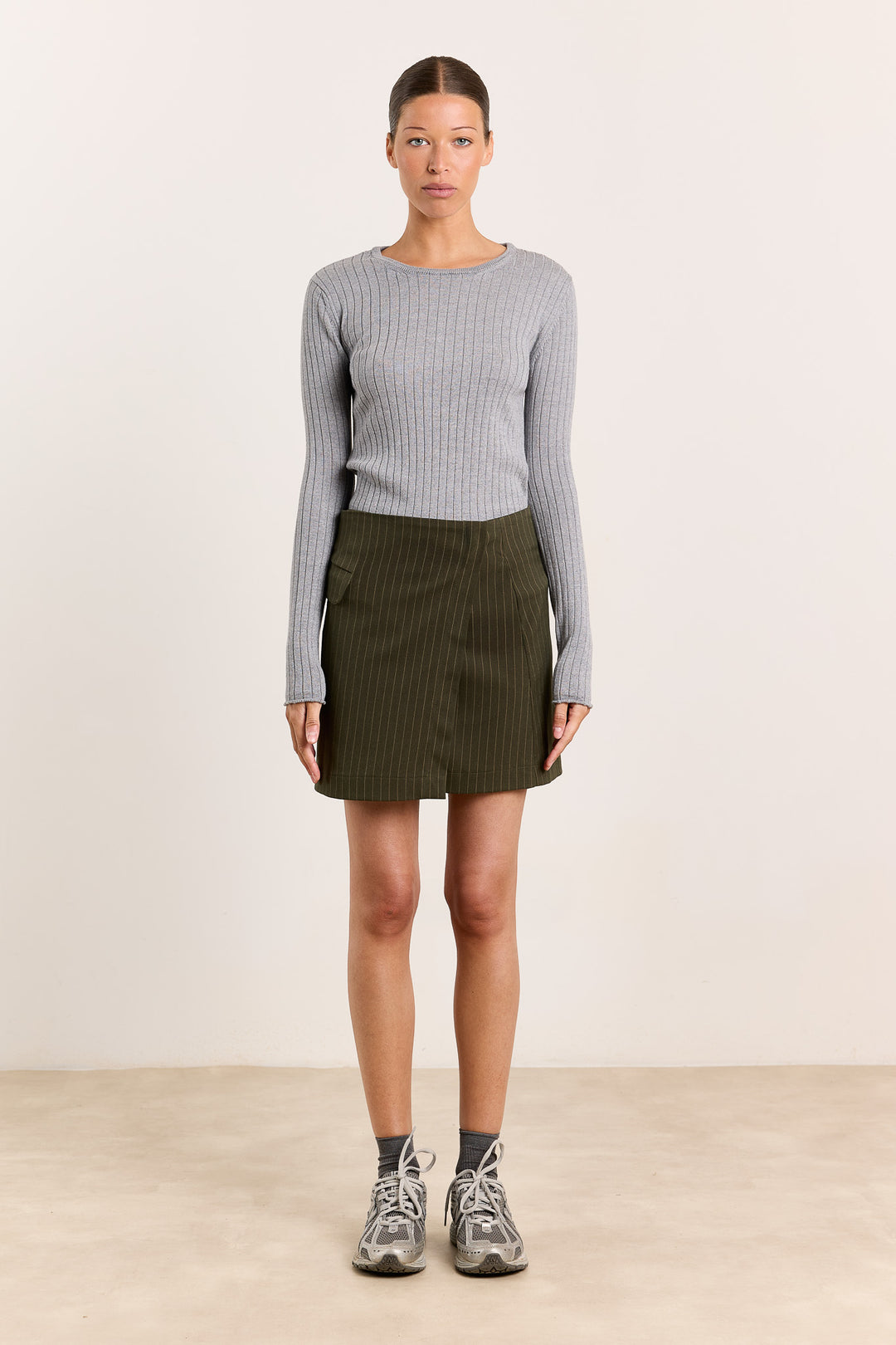 Francine Suiting Stripes Military