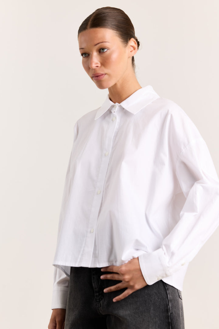 Florence Shirting Uni White