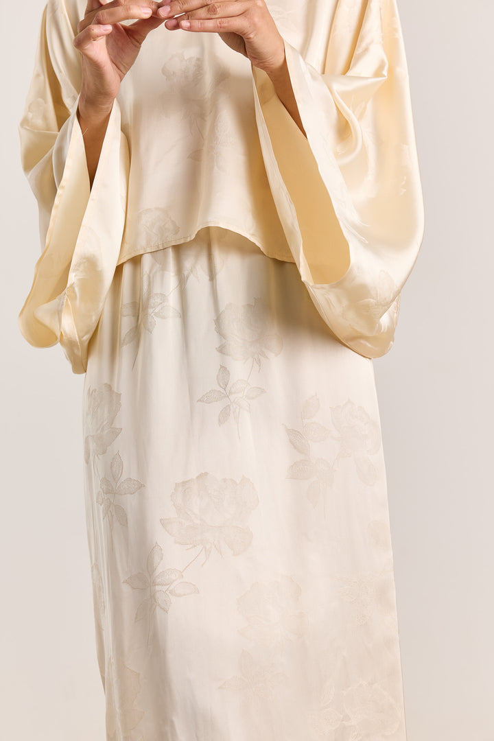 Eloise Flower Jacquard Eggshell