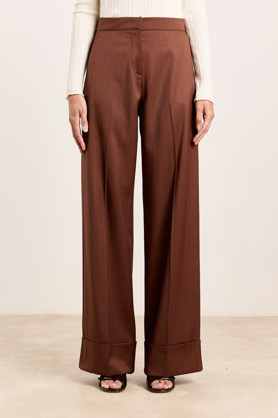 Freddie Suiting Stripes Brown