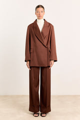 Francoise Suiting Stripes Brown