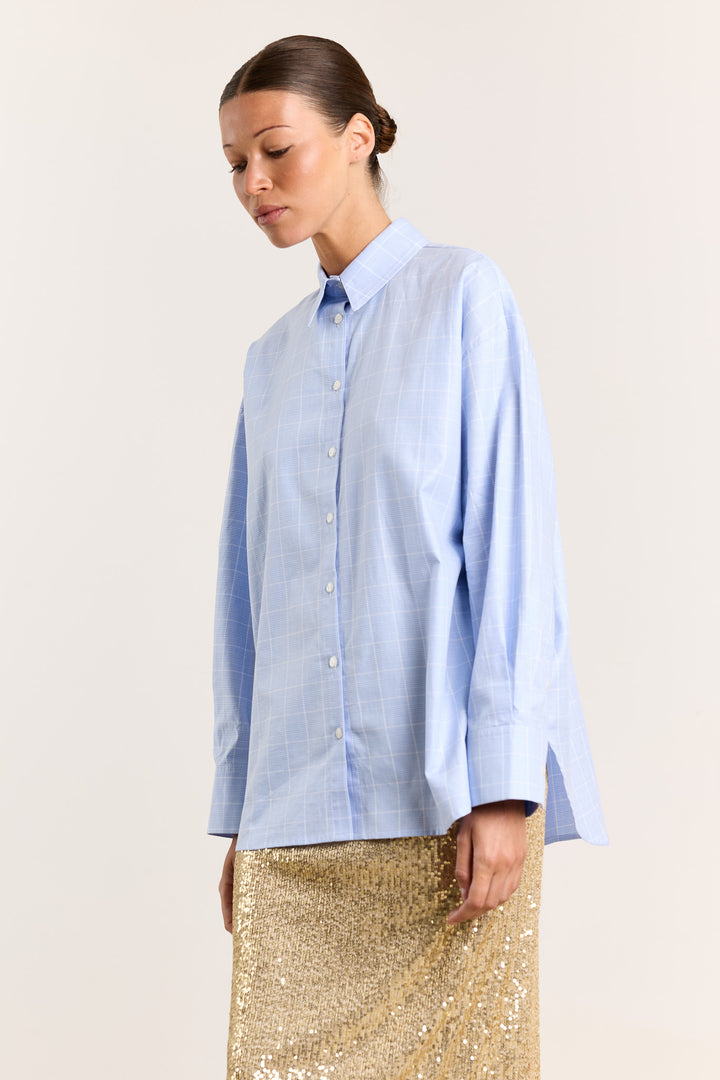 Laura Shirting Stripes Light Blue