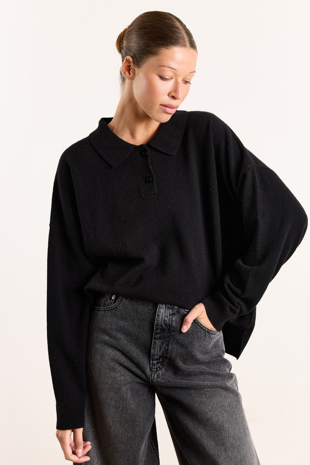 Stacy Cashmere Black