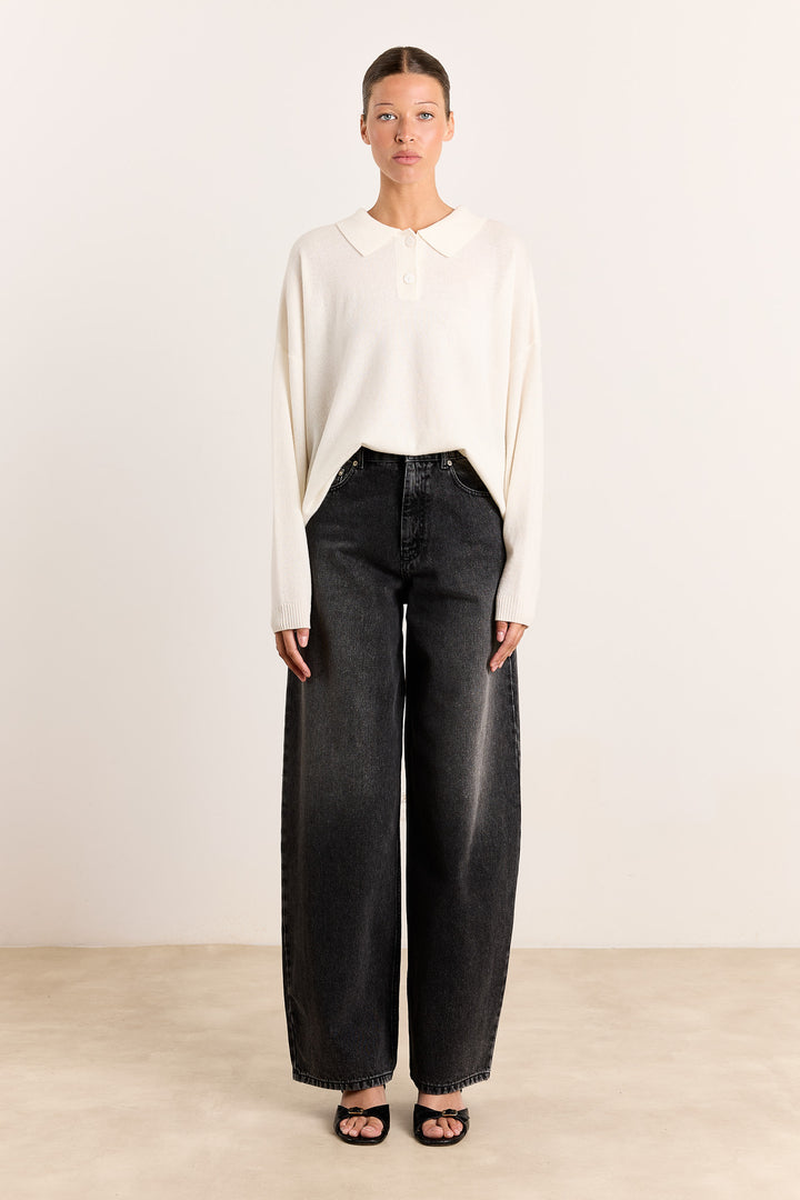 Stacy Cashmere Ecru