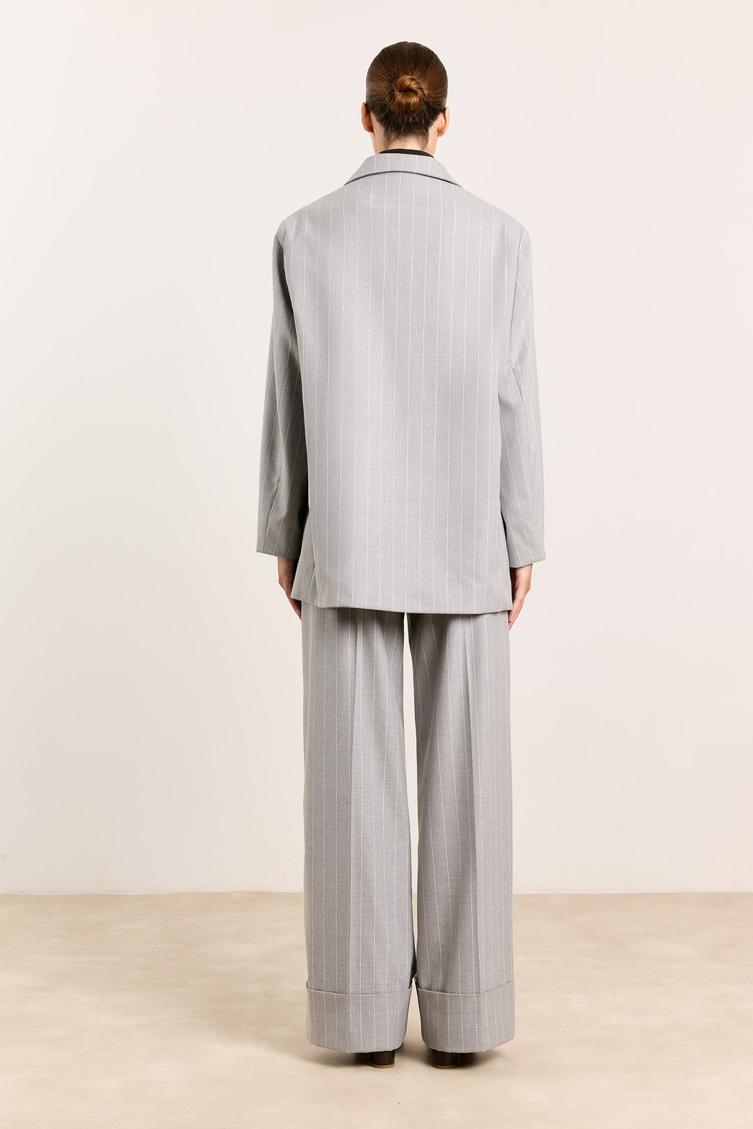 Freddie Suiting Stripes Light Grey