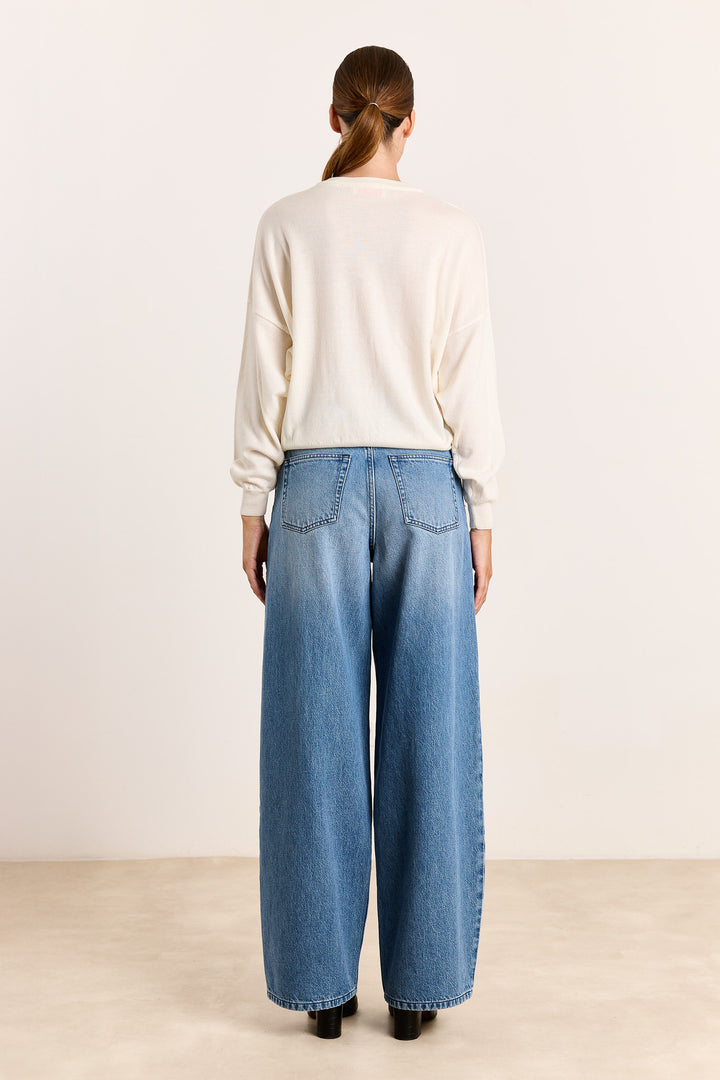 Stephanie Basic Knit Cream