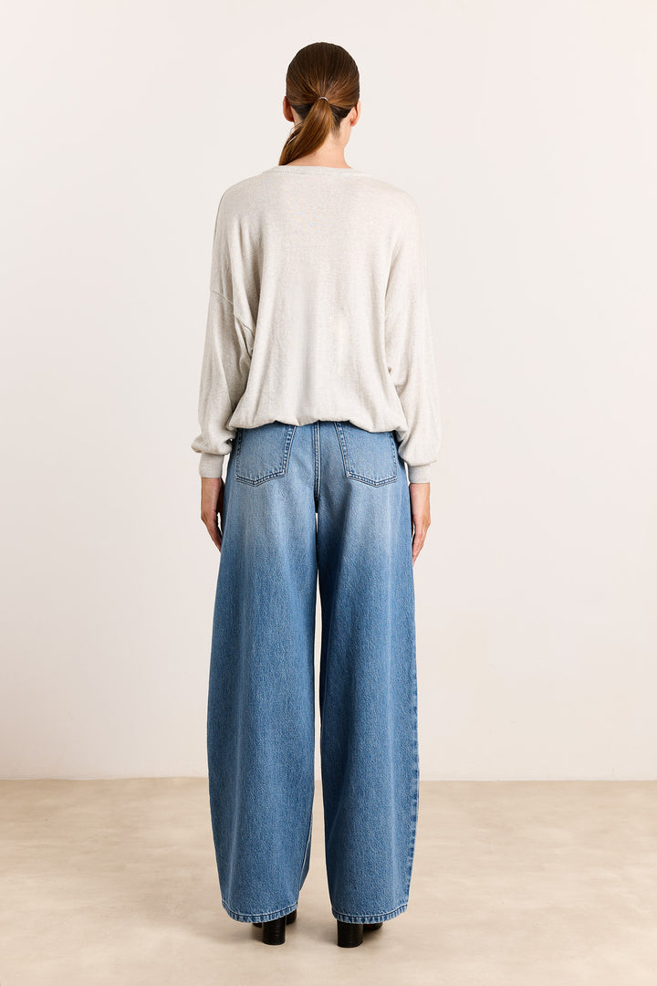 Stephanie Basic Knit Light Grey