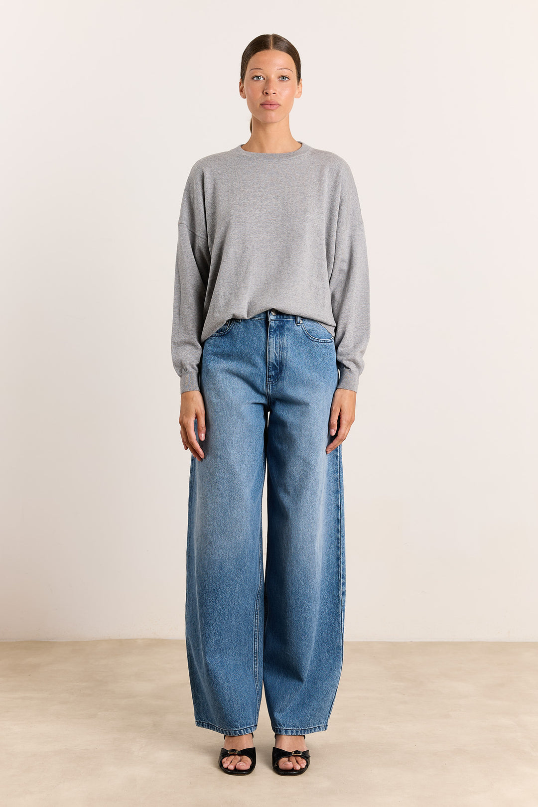 Stephanie Basic Knit Grey