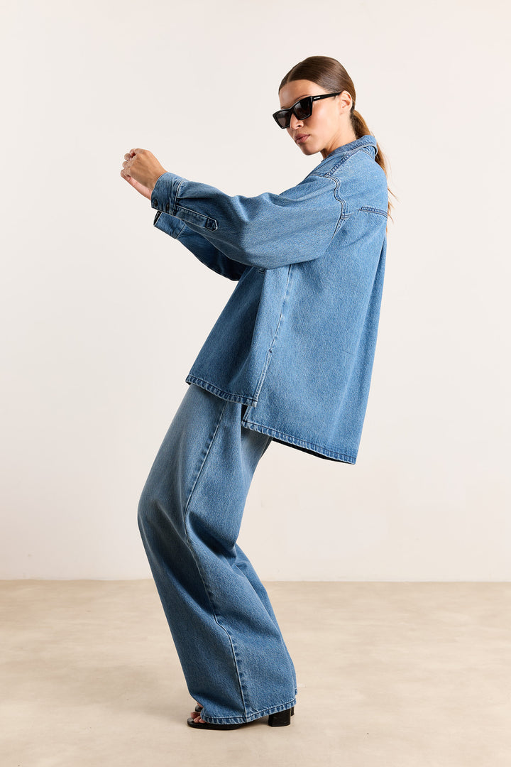 Heidi Rigid Denim Clear Blue