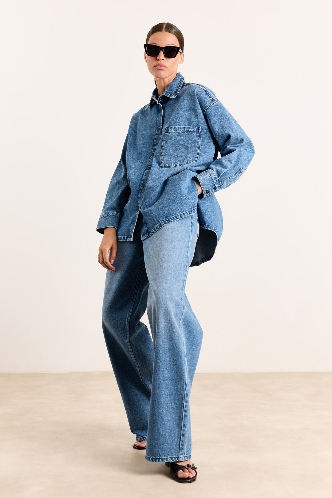 Heidi Rigid Denim Clear Blue