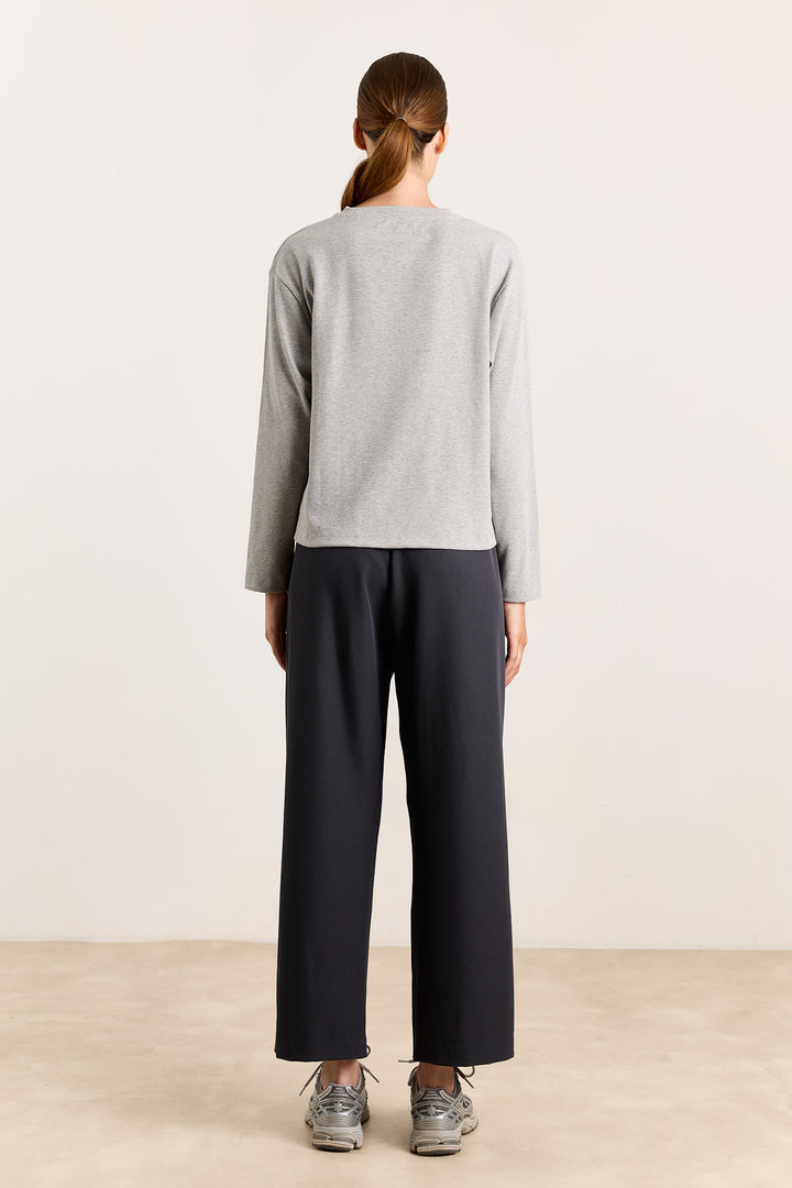 Lila Rib Jersey Grey