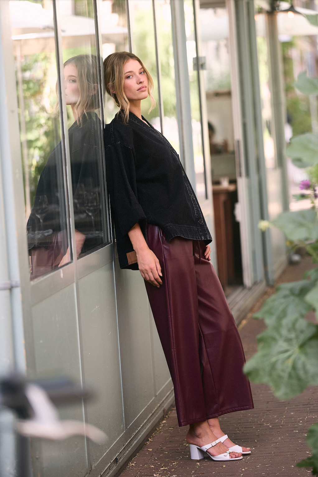 Sigrid Vegan Leather Burgundy